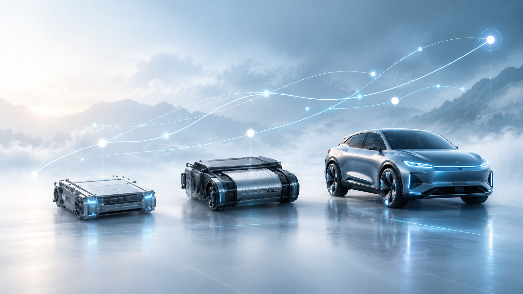 Technologische Entwicklung eines Systems über mehrere Produktgenerationen.
